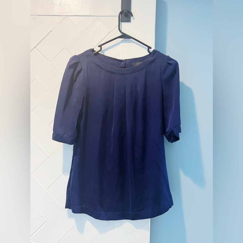 Banana Republic navy blue blouse